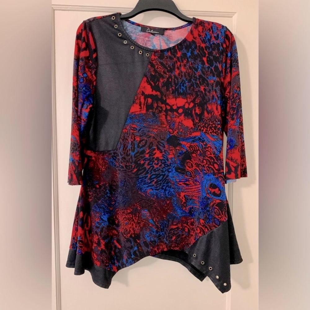 CALESSA Jewel Neck Tunic Size L